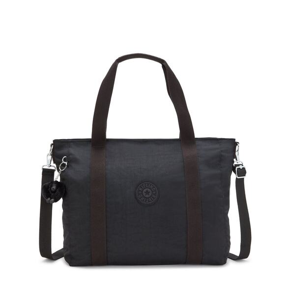 NWT Kipling Asseni Tote Bag in Black Noir - Picture 1 of 7